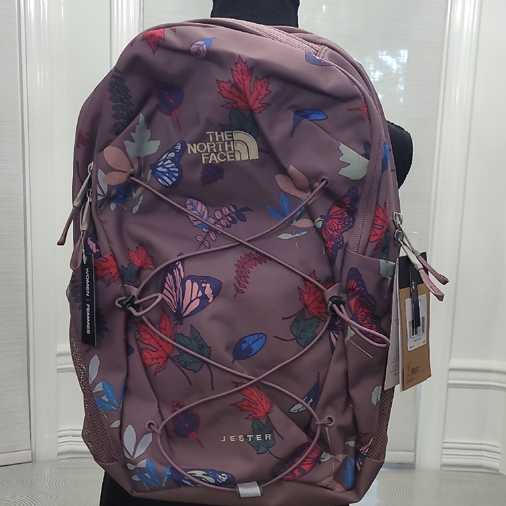 The North Face Jester Women's Backpack - Purple with Multicolor Design